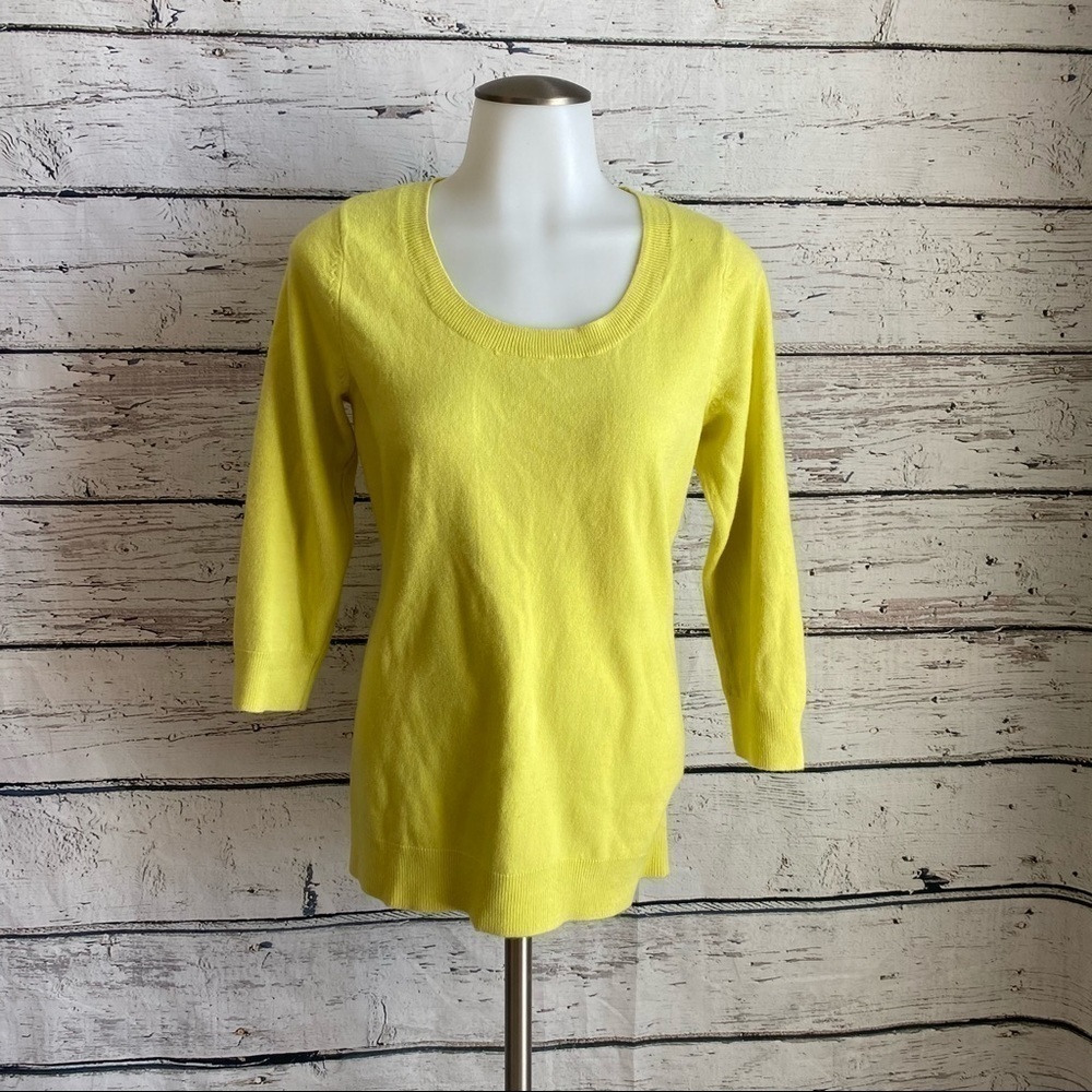 Yellow New York and Co sweater